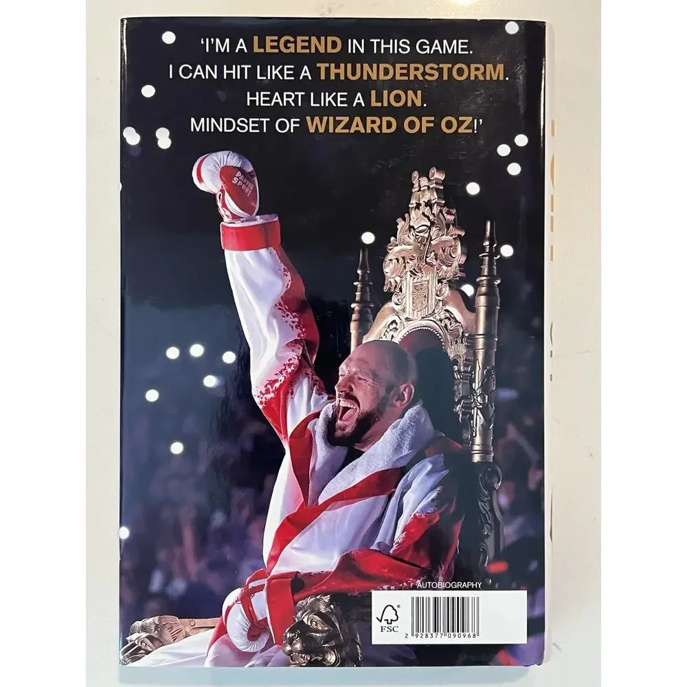 Tyson Fury Boxing Champion Signed Autographed Gloves Off Hardcover New Book 1